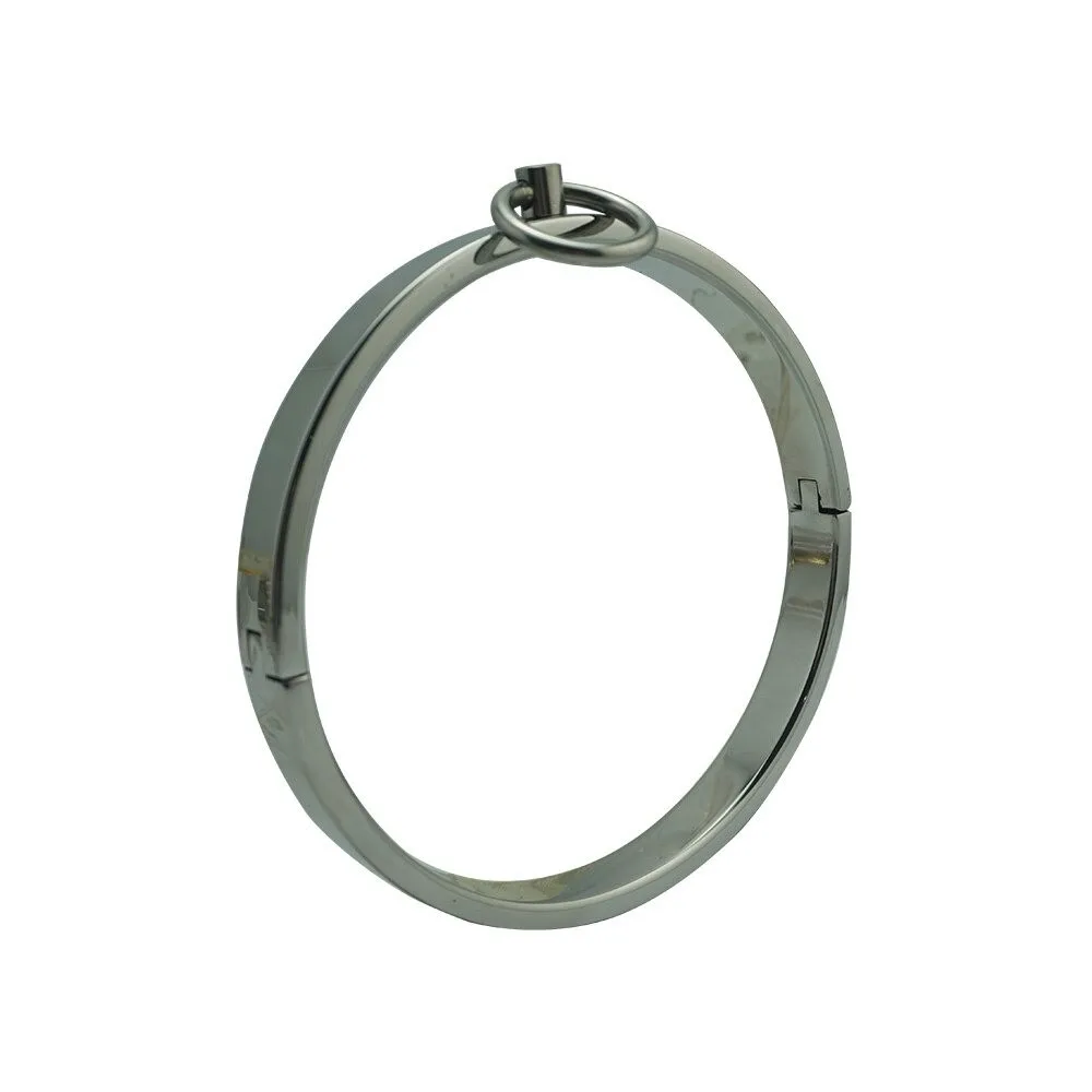 Round Bar Slave Collar Stainless Steel Neck Collar for Female Male BDSM Games Slave adult Toys