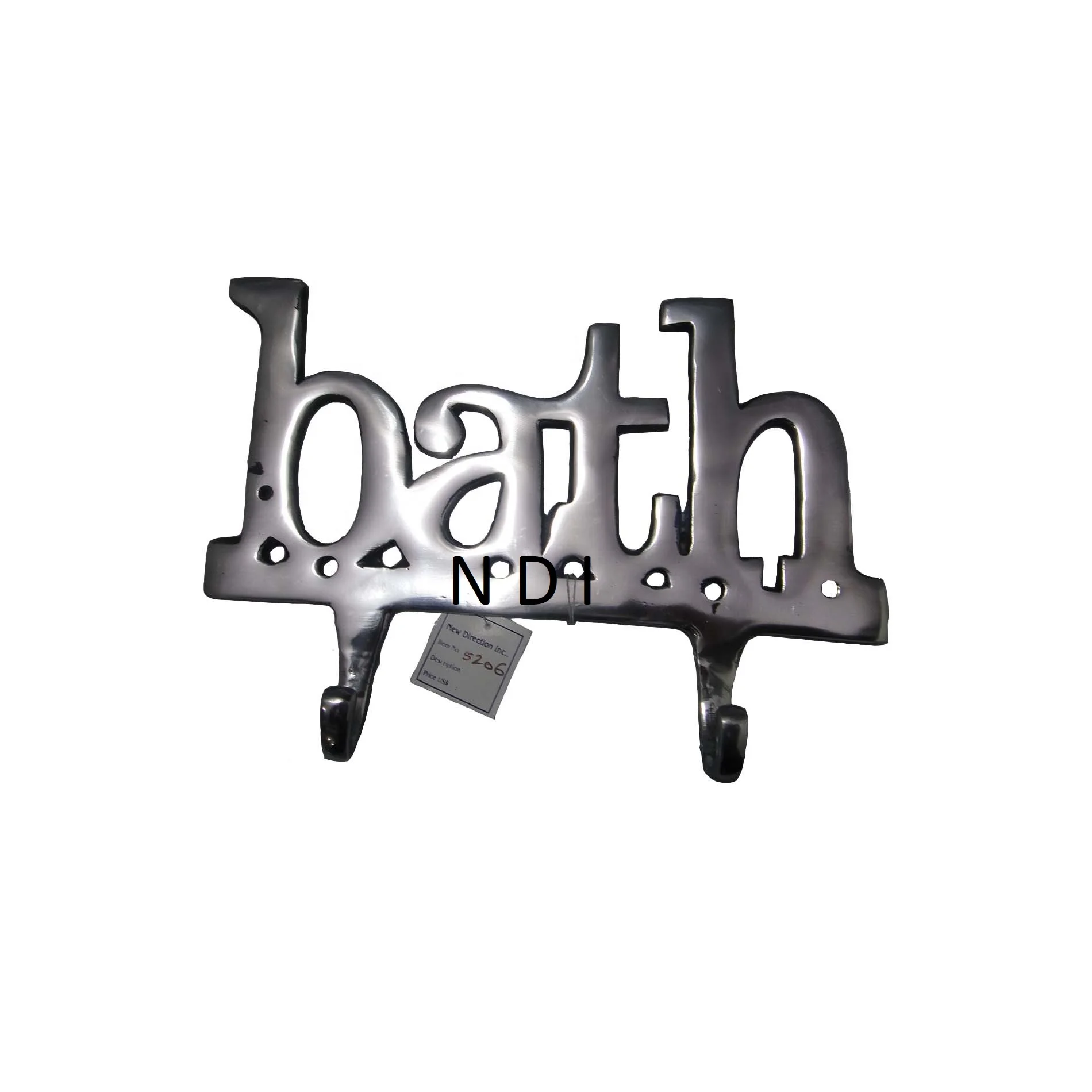 Shiny Polished Finishing Aluminium Handmade Design Clothes Hanging Hanger Hook Bathroom Wall Hook  For Sale