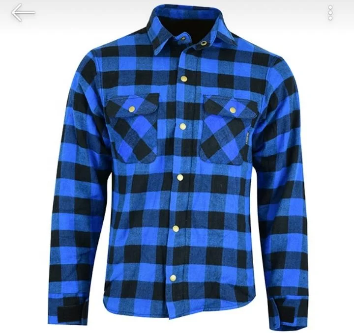 Premium Quality Motorcycle Flannel shirt Fully Lined Protective Shirt Armored Shirt