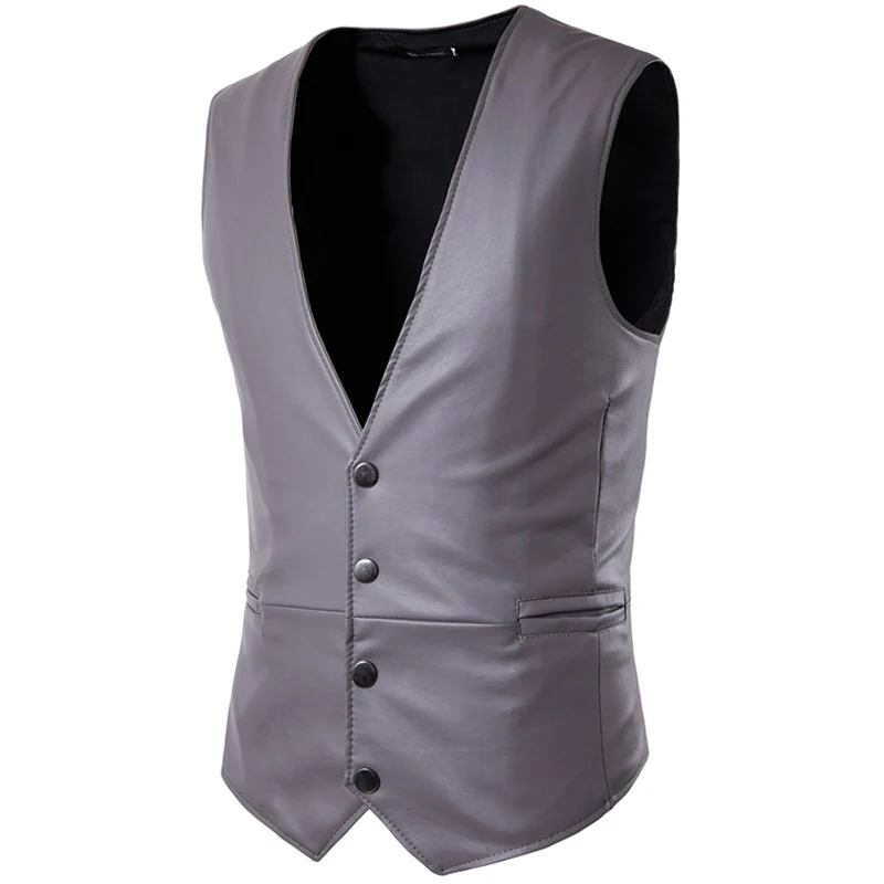  Лидер продаж мужской кожаный жилет для мужчин полностью Изготовленный под заказ