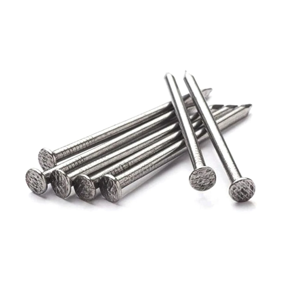 Buy Construction Nails Steel Concrete Nails Common Iron DIN Roofing Nails, din Flat Round head.