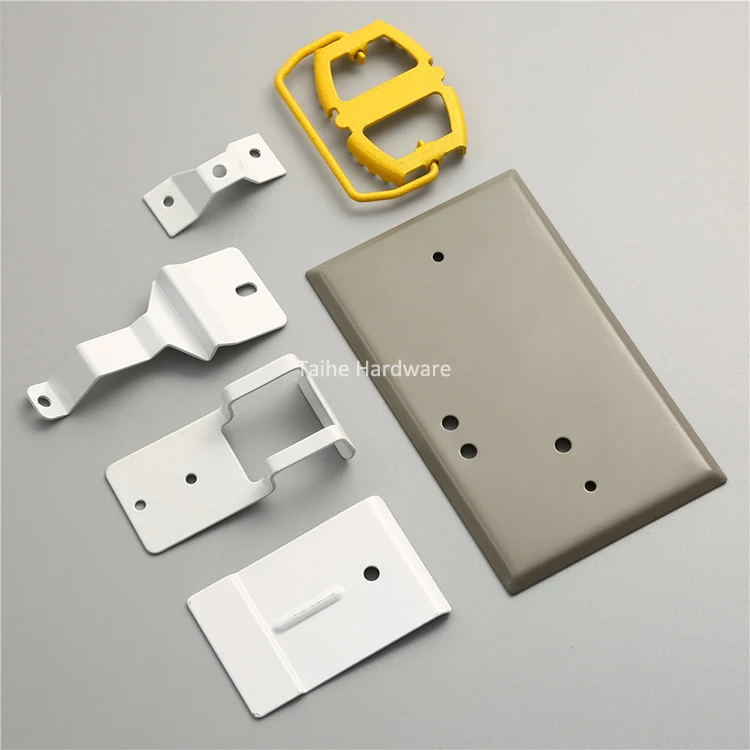 Factory Customizing Black Powder Coat Steel Stamping Brackets