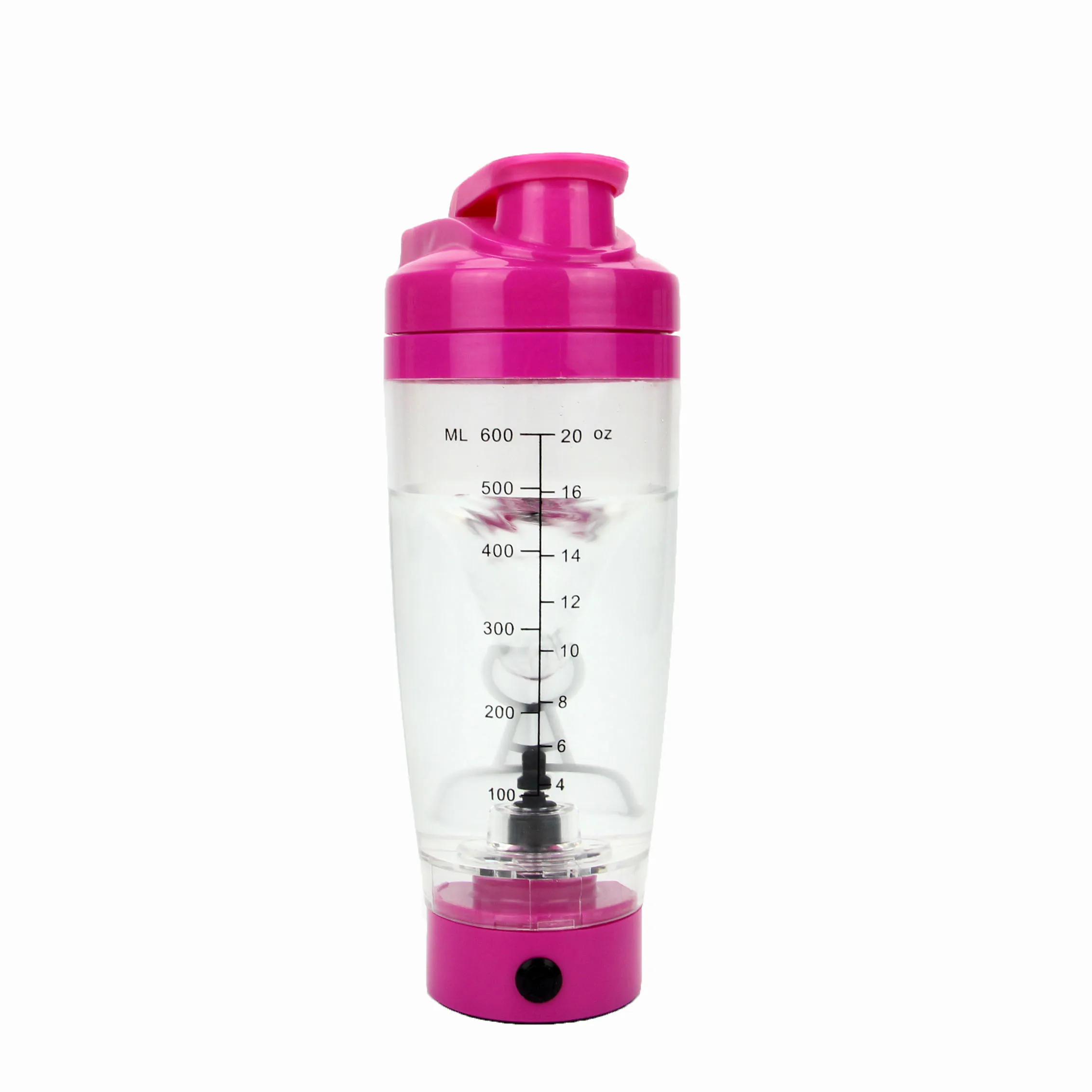 Hot Selling Powder White Blender Transparency Portable Plastic Electric Protein Shaker Bottle