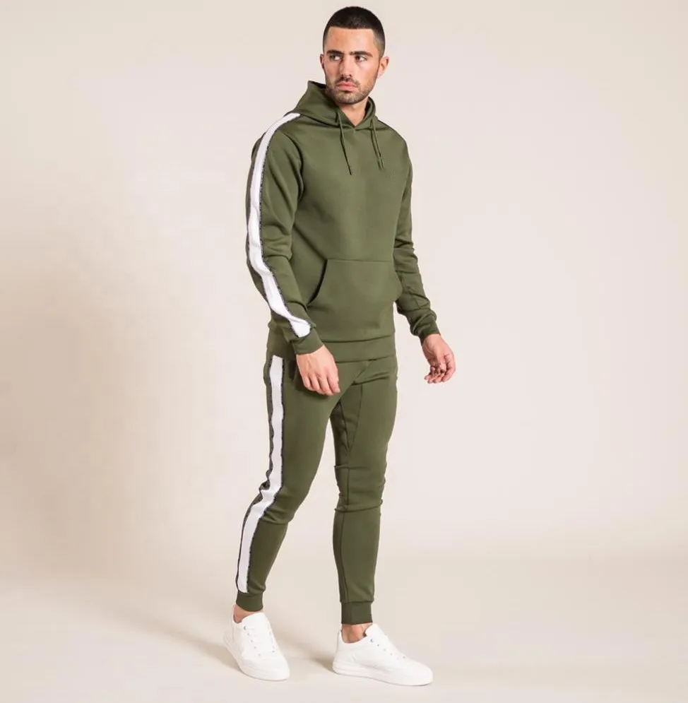 ASSI SPORTS OEM Pakistan Factory Sportswear Casual  tow piece cheap Tracksuit Hooded Jogging Men Jogger Track Suit design