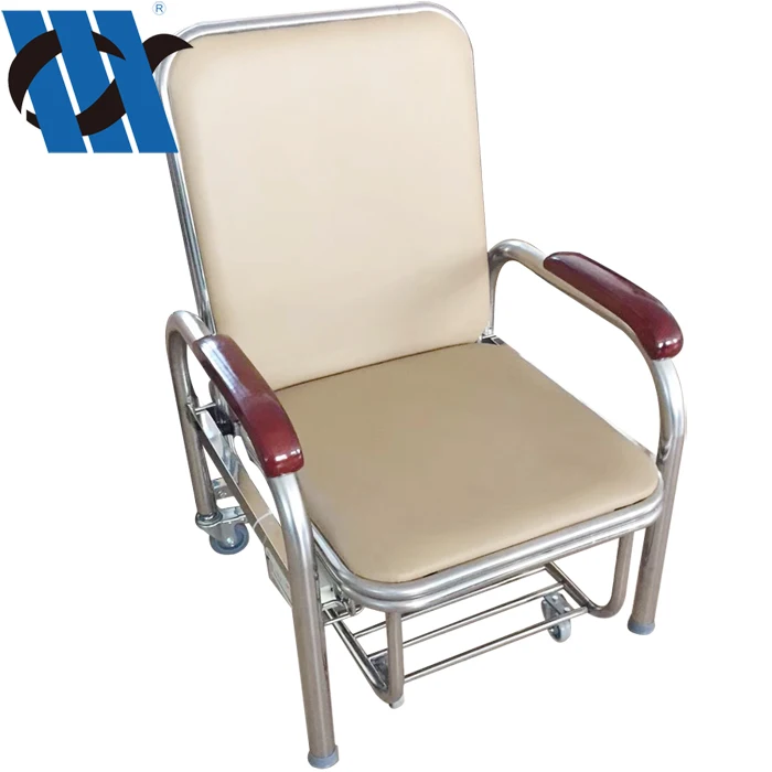 BDEC101 Hospital and medical accompany infusion visitor attend chair folding accompany chair bed cushion folding chair