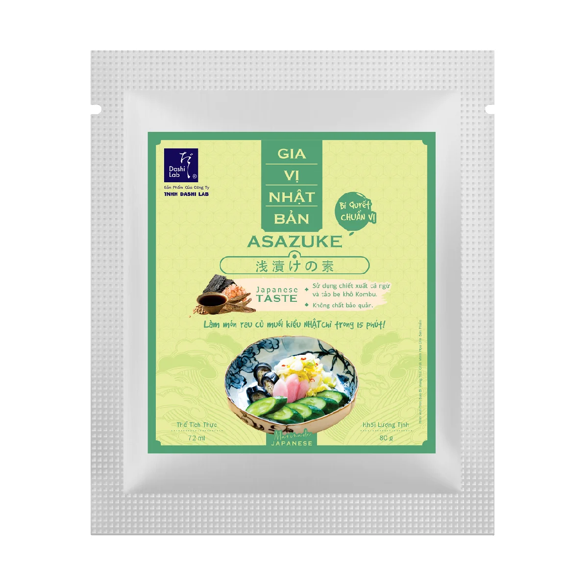OEM Versatility Marinade Japanese Asazuke Seasoning (Japanese seasonings for pickles) For Soften The Texture Of Materials