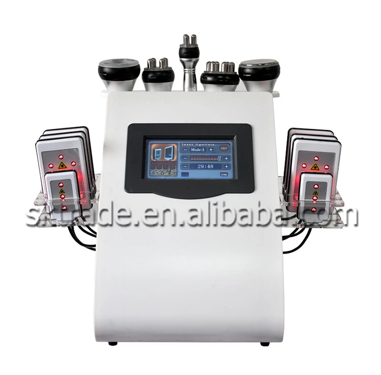 SK-SL089L Factory Price Salon Use 40K+Vacuum RF+Multi-Polar RF+Laser 6 IN 1Multifunction Magic Slimming Machine