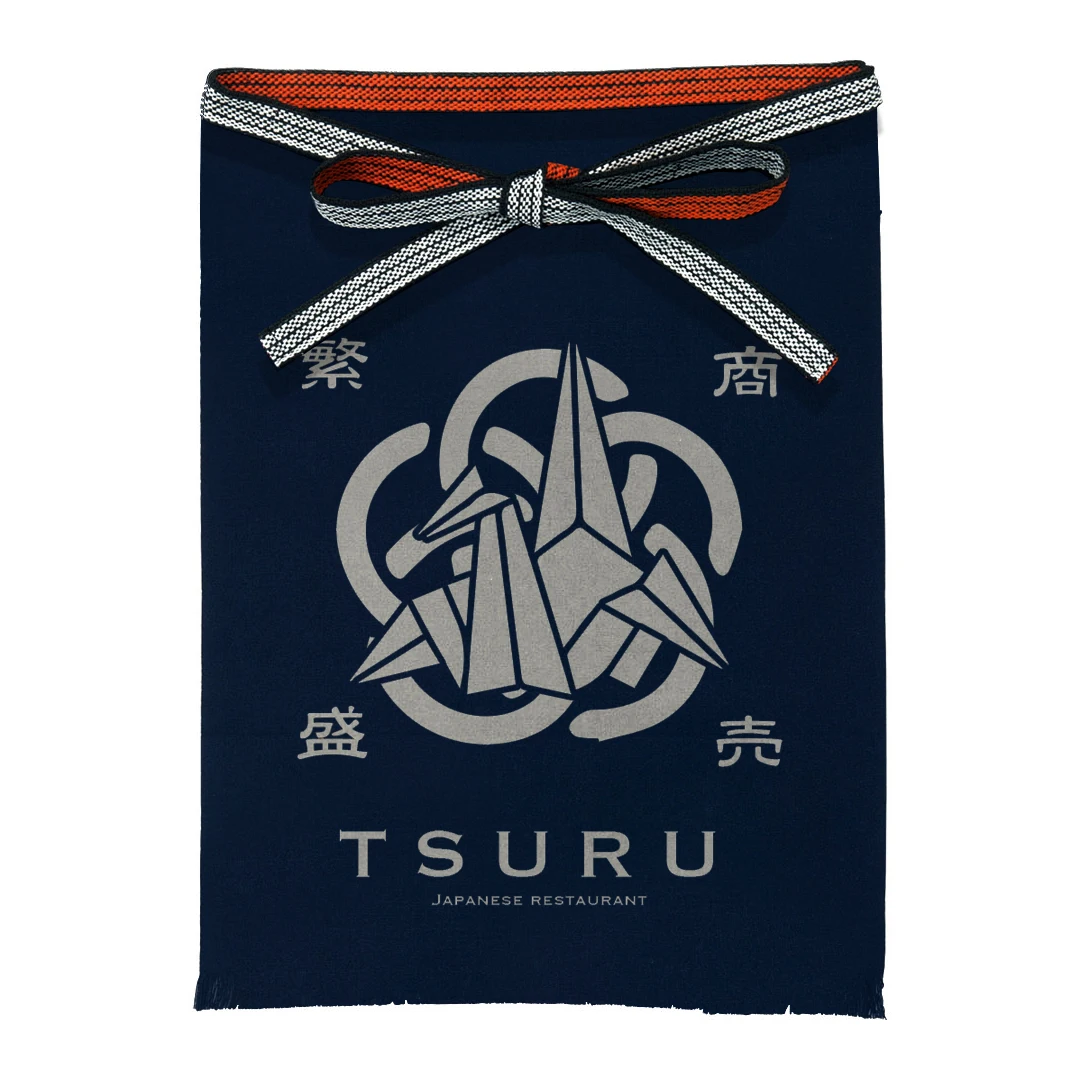 
MAEKAKE EPRON (CRANE) Japanese high quality apron 