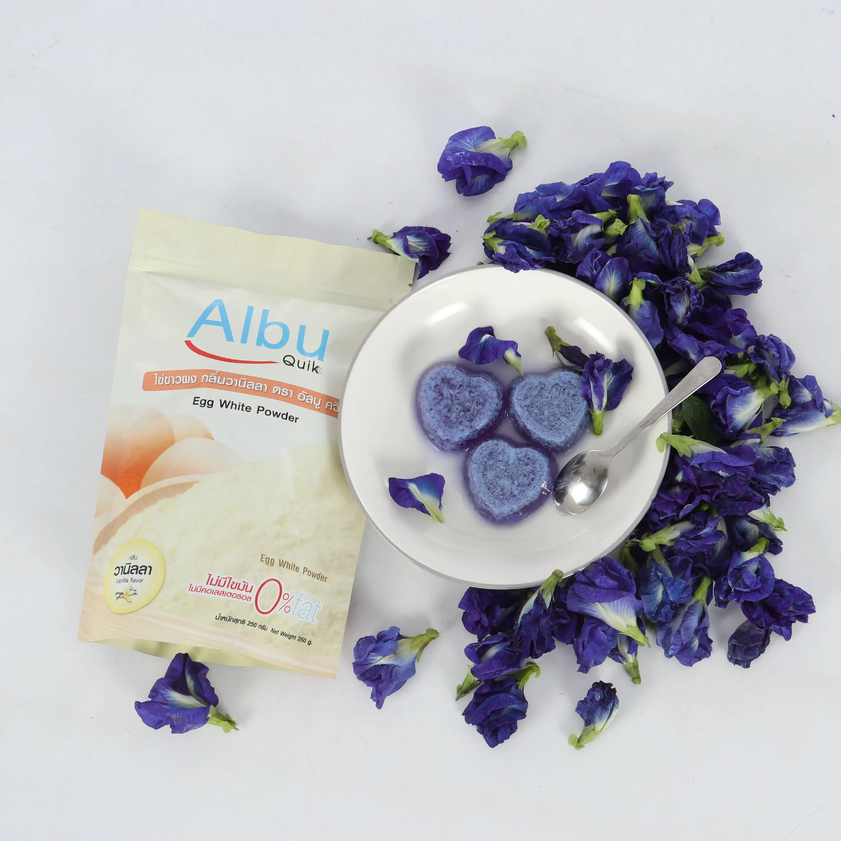 
No Fat Vanilla Flavor Chicken Egg White Powder With HACCP Certification From Thailand 