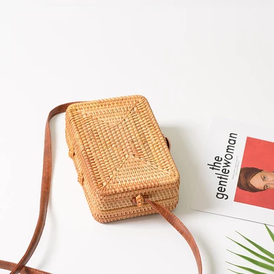 Handmade Rattan Bag Women straw handbag Made in Vietnam