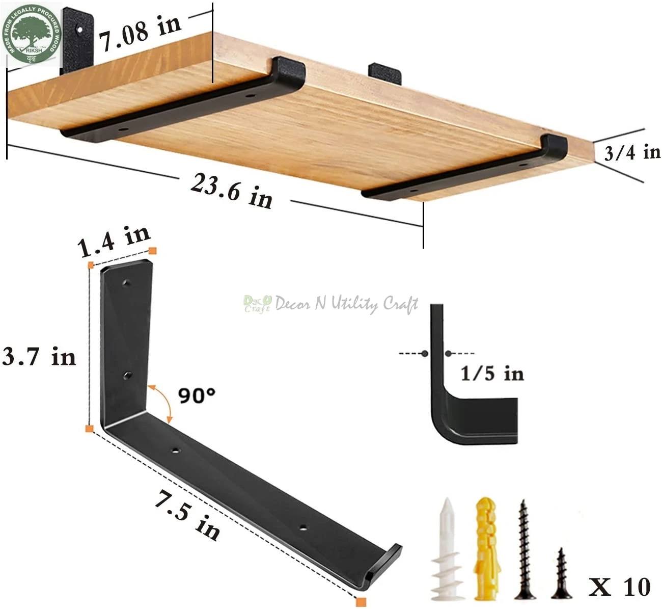 Custom Size Colors Wooden wall shelf Multi-purpose wall shelves Manufacture