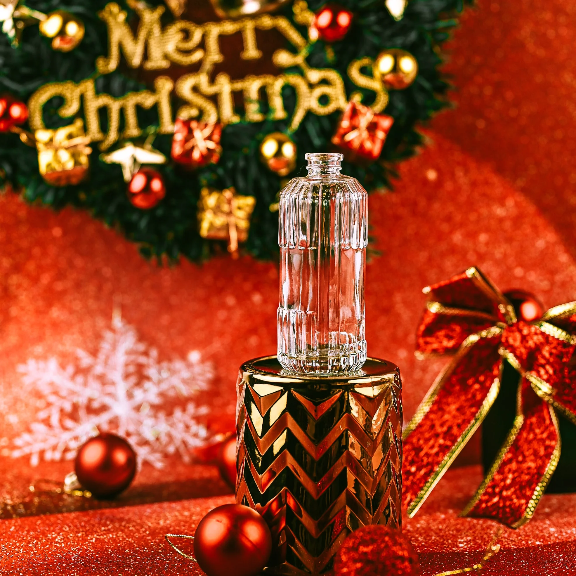 Gemstone High Quality  Perfume Essential Oil Rhombus Bottles Transparent 100ml Perfume Bottle