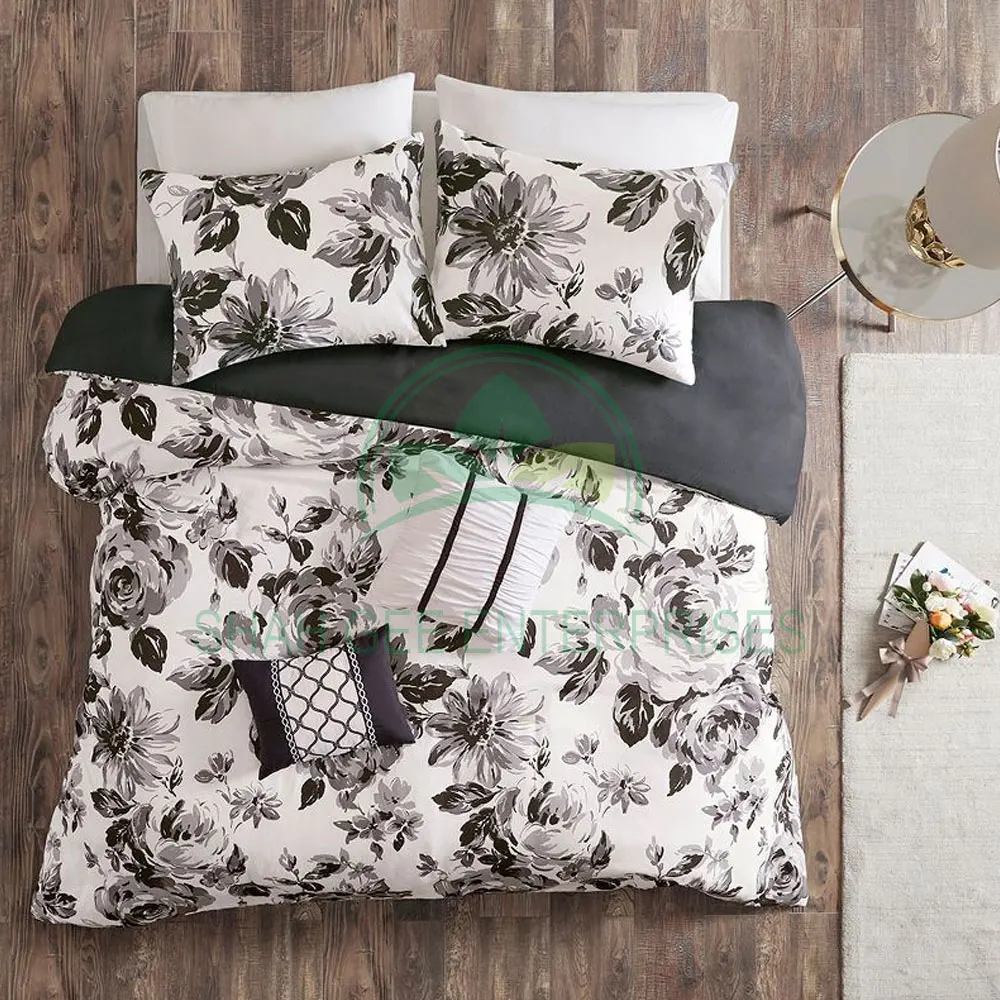 Duvet Cover Bedsheet Digital Print Custom Design Cotton Duvet Cover Set Luxury 100% Cotton Bedsheet Bed Sheet Bedding Set