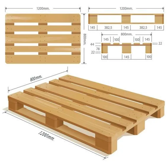 Wholesale High Quality EPAL EURO WOOD PALLETS From Viet Nam