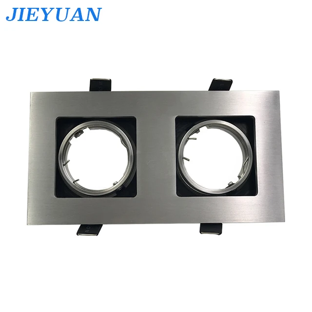 
Modern Modular Double Head LED Grille Light Aluminum Square Panel Lamp Body Adjustable Ceiling Spotlights For Home,Hotel 
