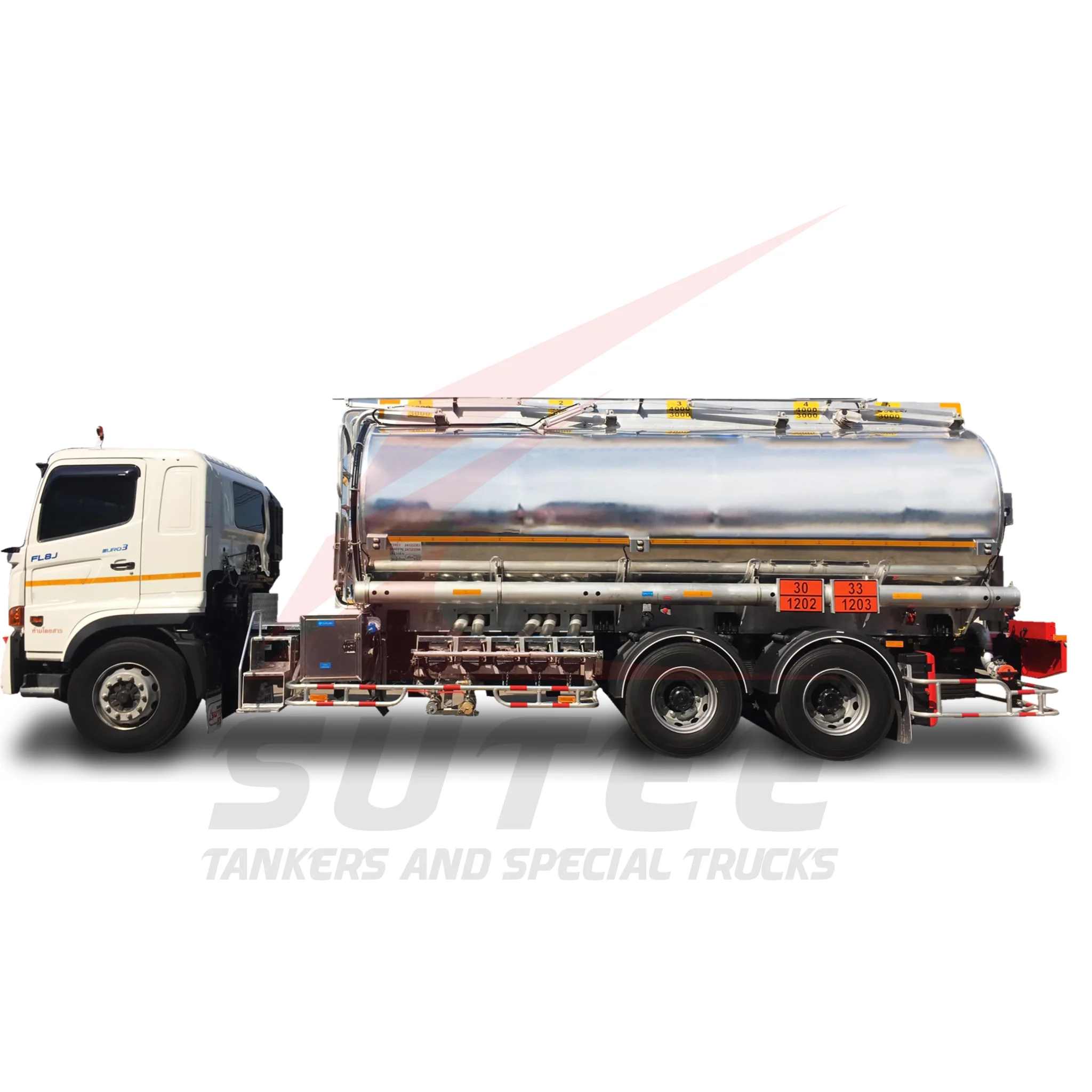 20000 L Capacity  Aluminum Petroleum Tankers 20000L 1-5 Compartments Export From Thailand