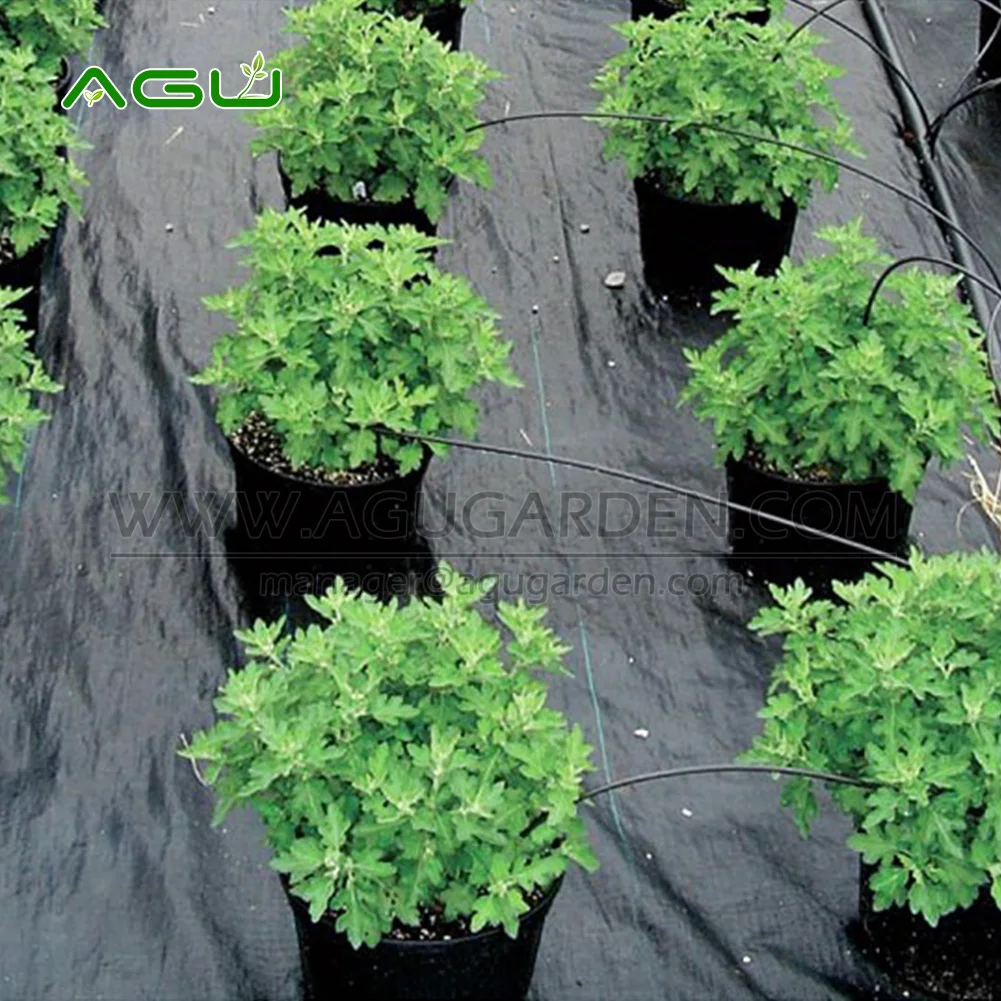 95gsm black PP woven plastic weed mat for agriculture ground protection weed mat