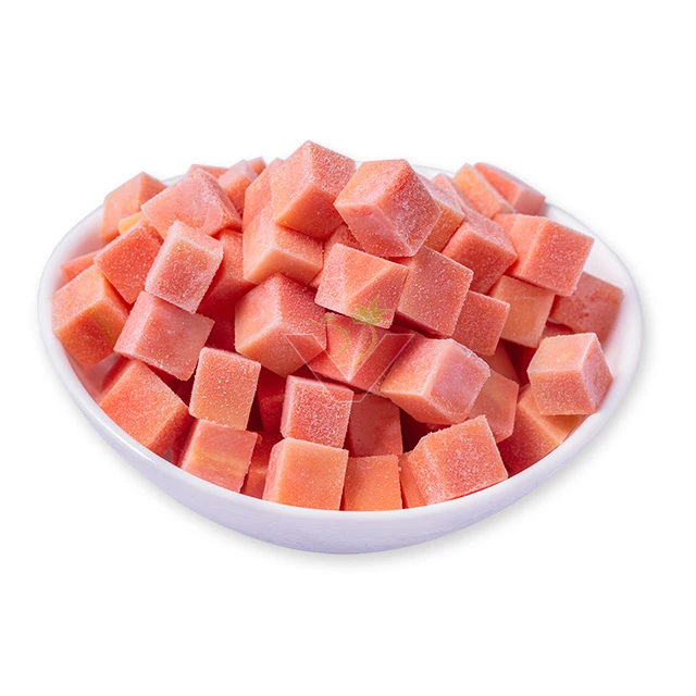 Frozen papaya chunk  from fresh papaya - Best Price -  Fruit Sweet - 12 months shelf life