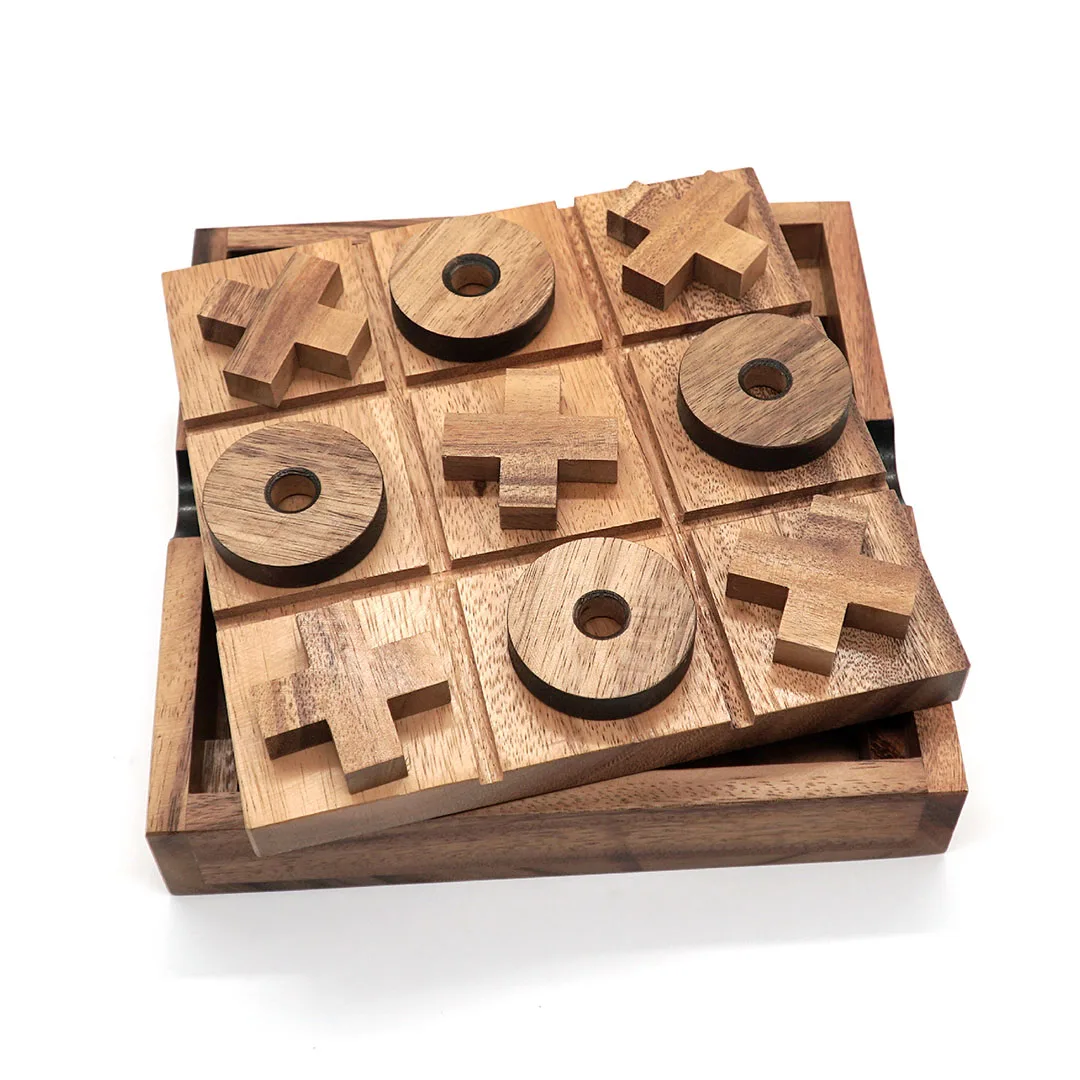 Игровые доски для взрослых и детей Tic Tac Toe XL в деревянной игрушке из дерева семейства предметов помещении
