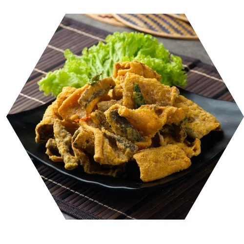 OEM Salted Egg Fish Skin Snacks/ Fried  Basa Fish Skin With Competitive Price /Ms.Thi Nguyen +84 988 872 713