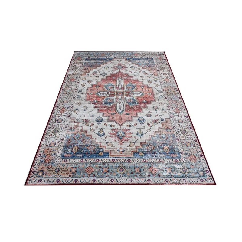 Luxury Custom sizes printed Machine Washable and foldable area Rug