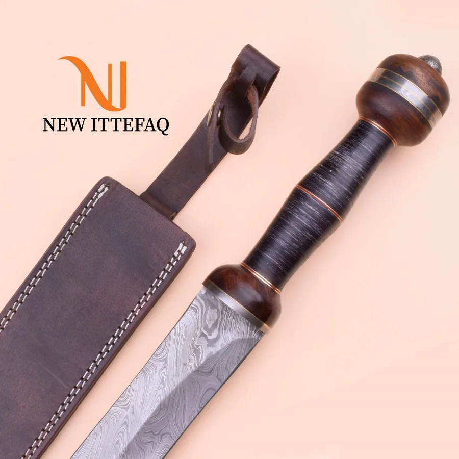 
Damascus Knife Custom Handmade | Damascus Sword Custom Handmade | 29' Hand Forged Damascus Steel High Quality Sword Great Gift 