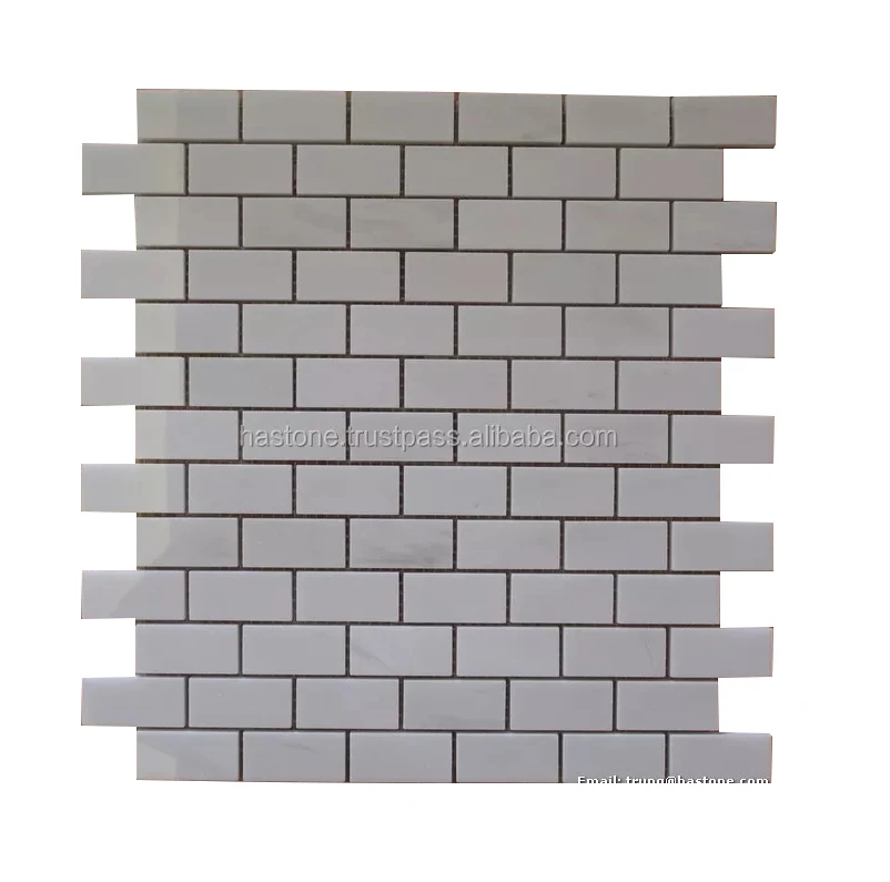 2024 Hot Sale Polished Multicolor Marble Stone Mosaic Best White Marble Mosaic Tiles from Vietnam Supplier for Pool Application