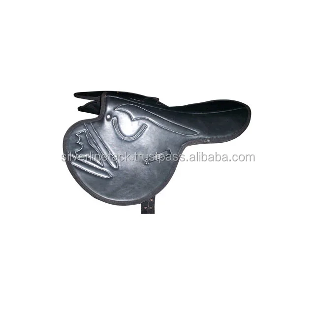 Horse Racing saddles in leather and synthetic material.