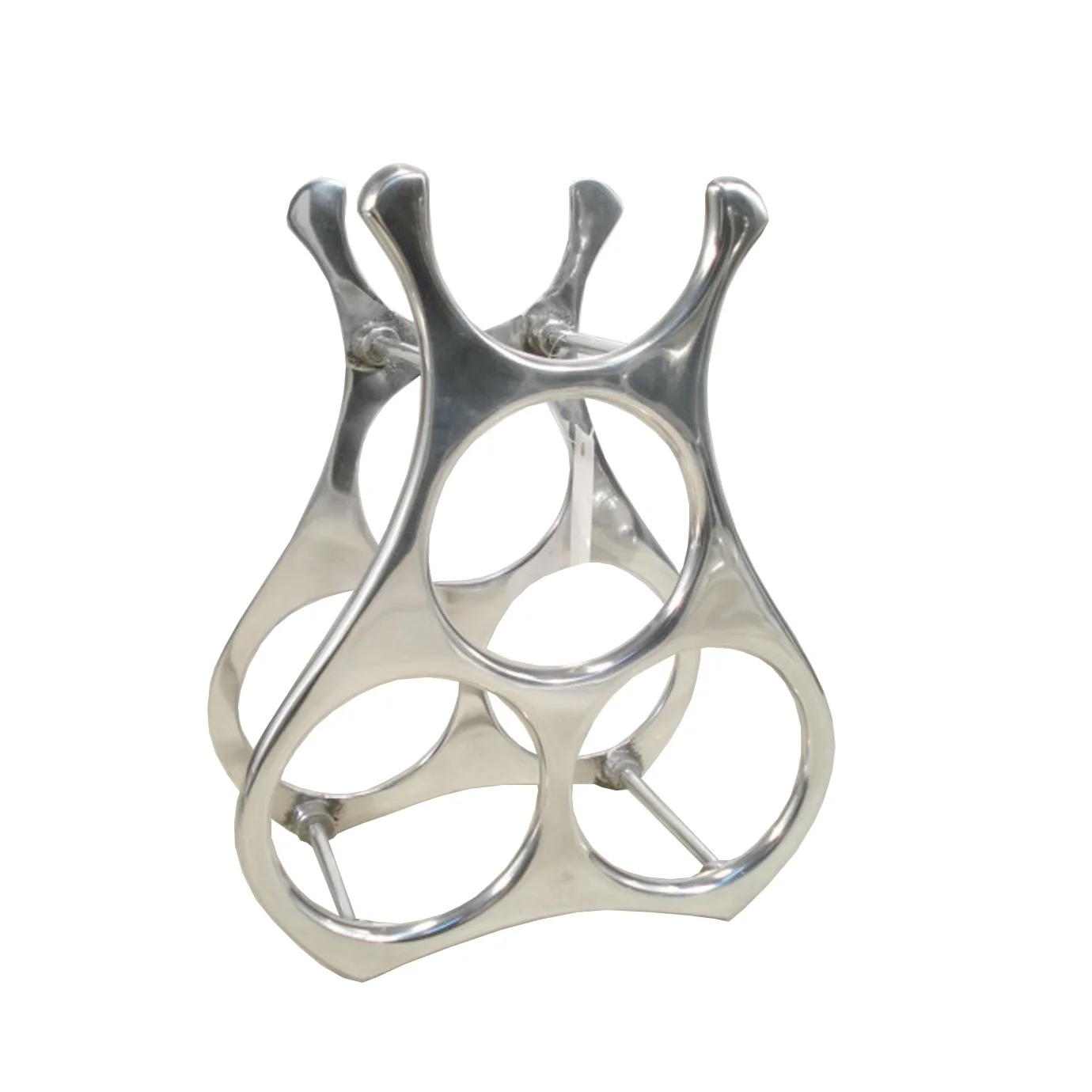 Silver Aluminium Wine Rack For Bar Hotel Home Use
