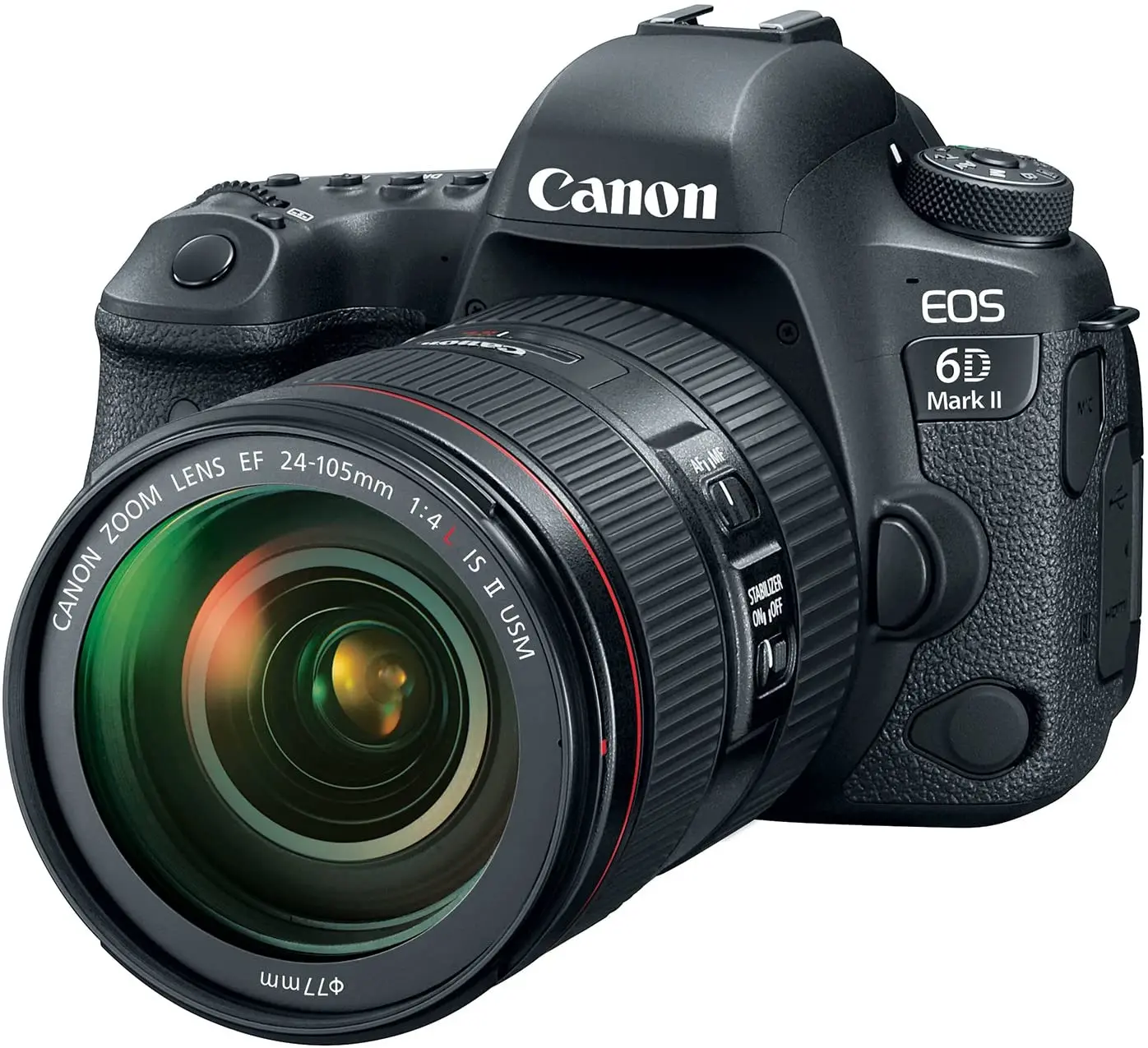 
Free Shipping For Canon EOS 6D Mark II DSLR Camera with EF 24-105mm USM Lens, WiFi Enabled 
