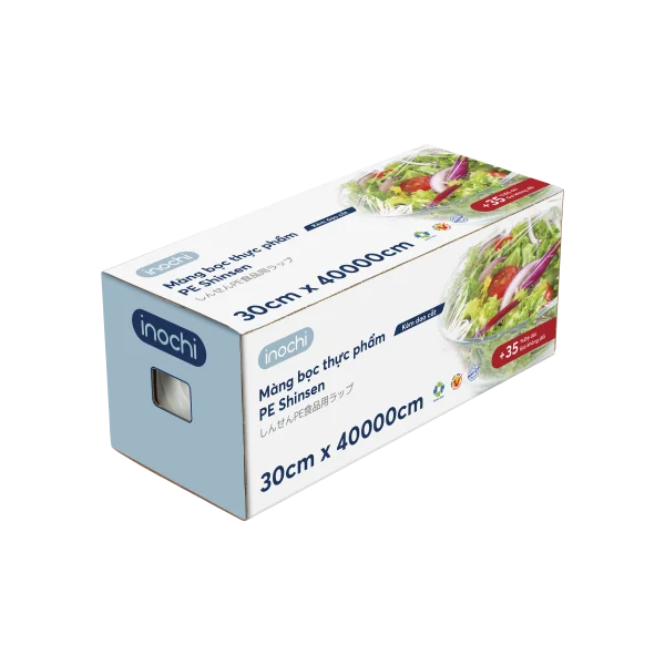 INOCHI Soft PE Films: Food-Grade PVC Cling Film, 30cm Width, Made in Vietnam