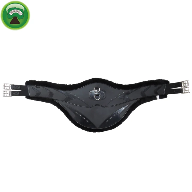 Elastic leather antiaging horse racing girth