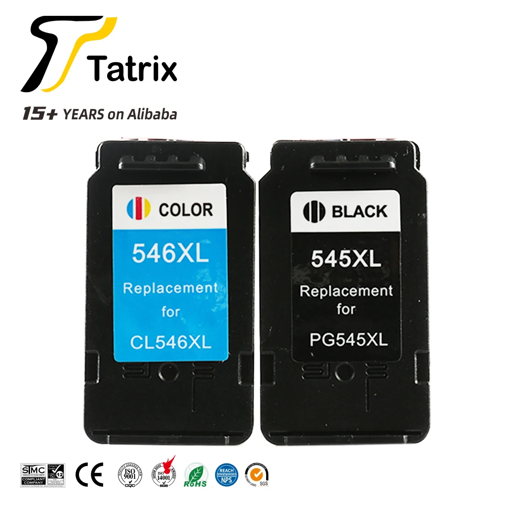 Tatrix PG545 Cl546 PG545XL CL546XL PG-545 CL-546 545XL 546 Remanufactured ECO-cartridge for Canon PIXMA MG2450/2550/2950/IP2850