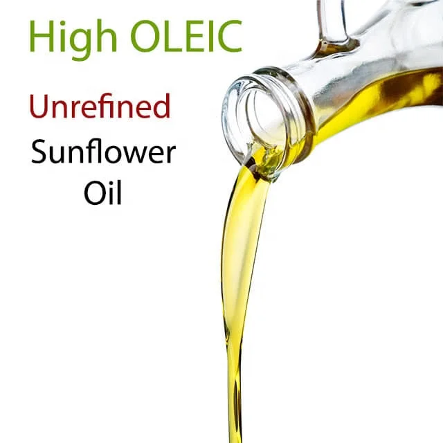 
Unrefined Cold Pressed High OLEIC Best Edible Vegetable Sunflower Oil 
