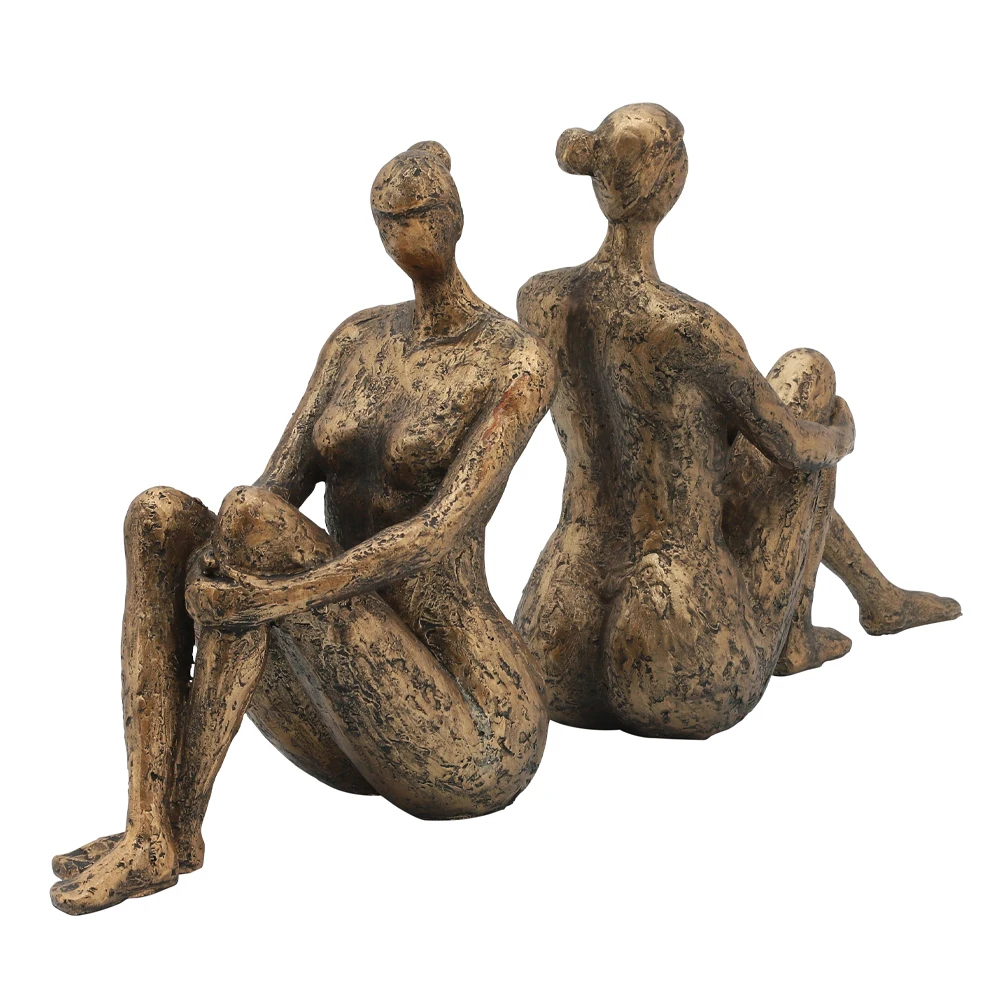 Sagebrook Home Resin S/2 Bronze Lady Bookends Premium Quality Product