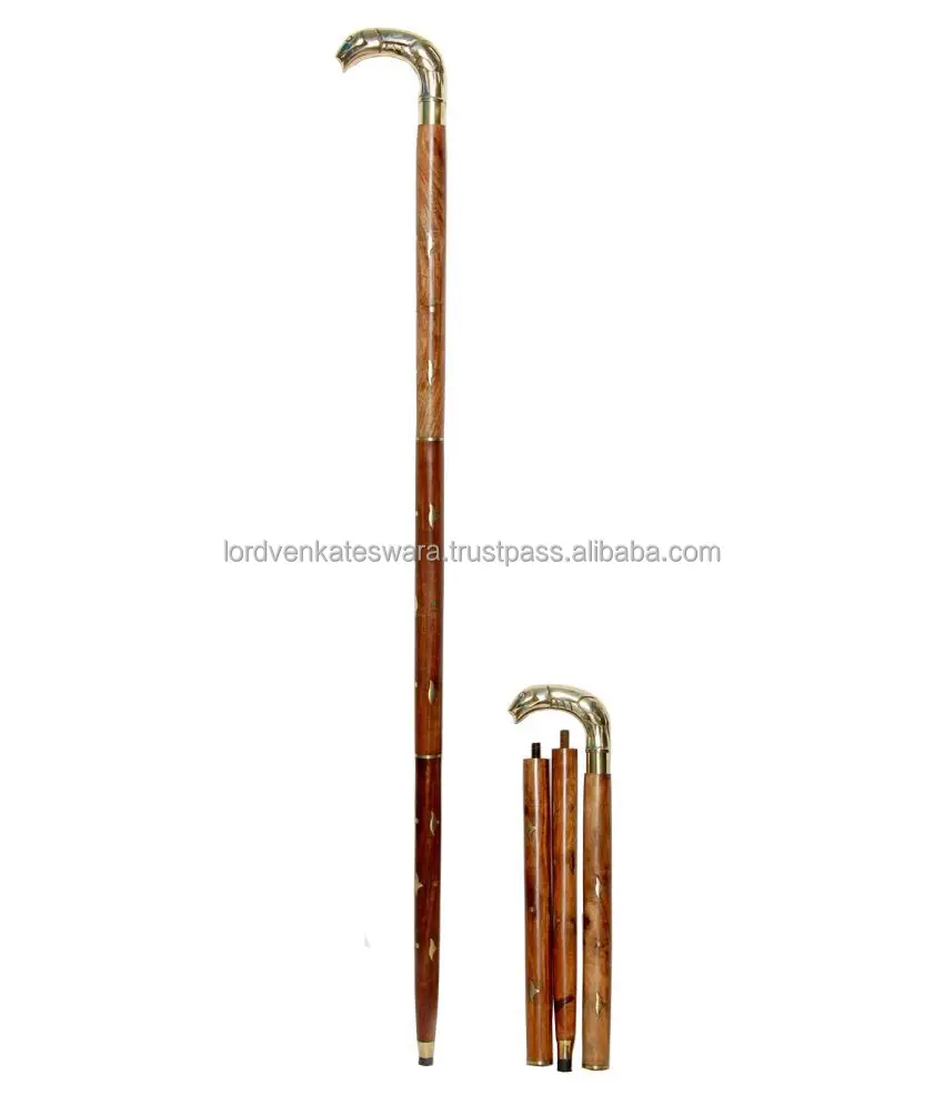 wooden walking stick