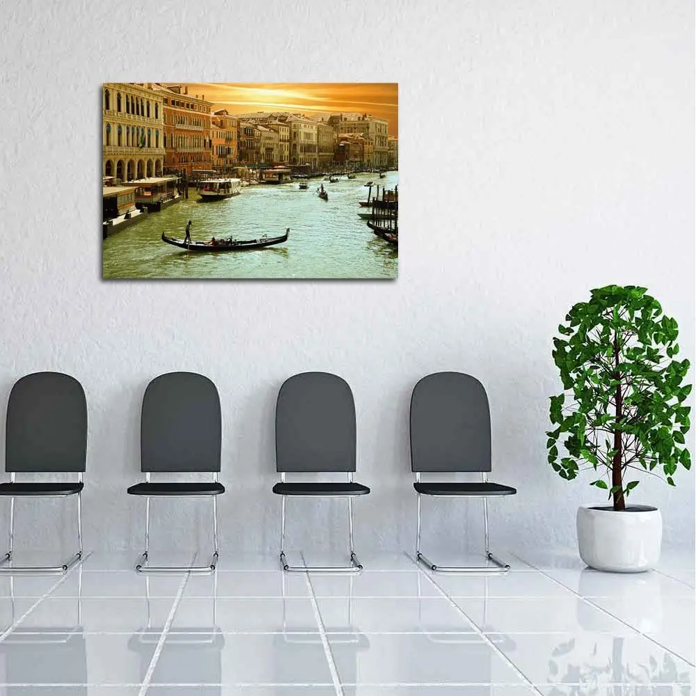 
Expressive Timeless Pitaara Box Venice Grand Cana Canvas Painting Mdf Frame 