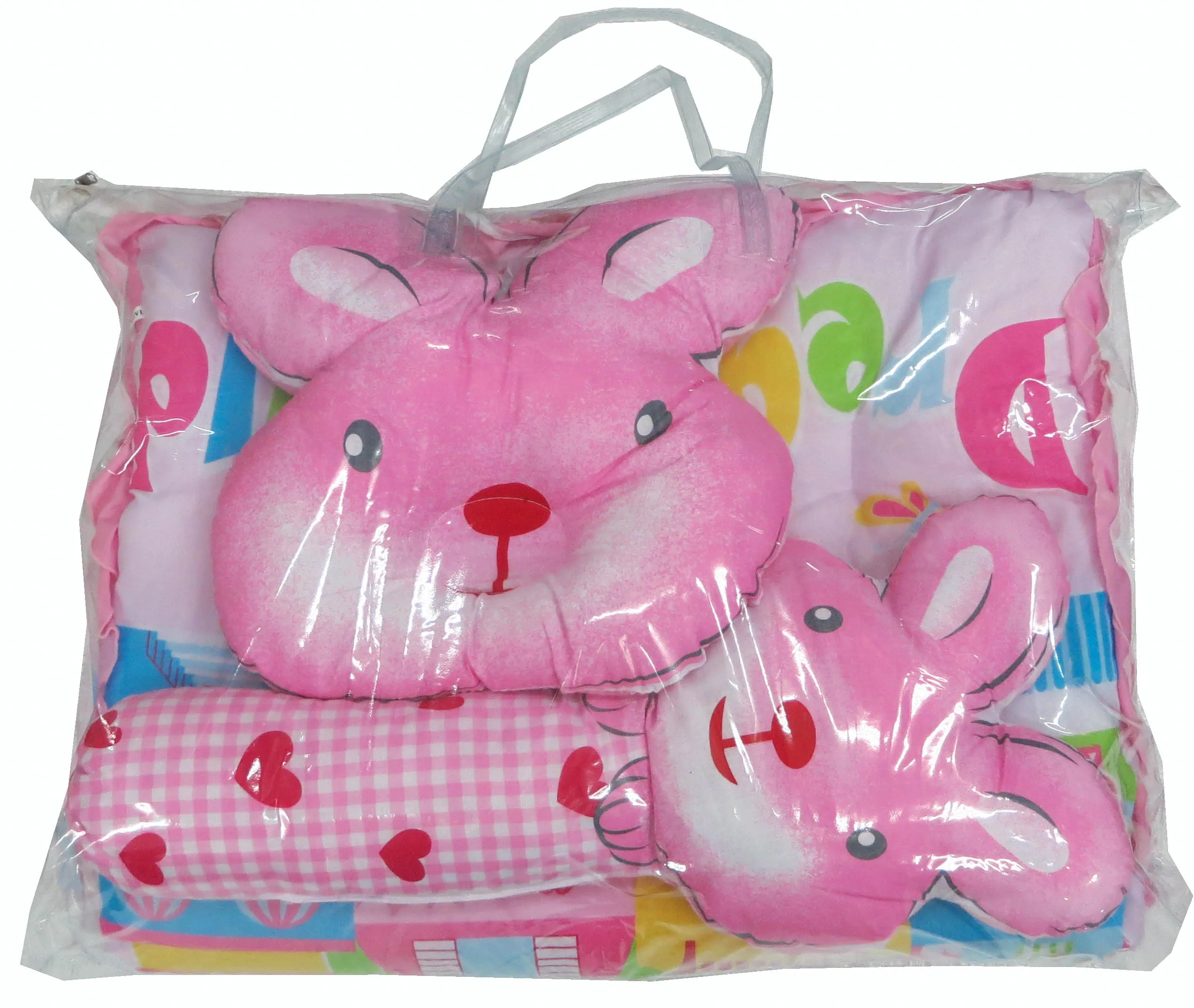 
Infant Baby Rabbit Doll Design Comforter set made in Thailand 