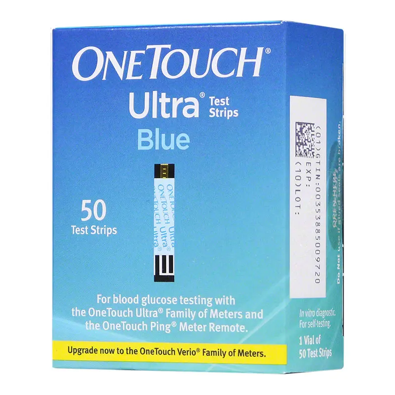 
One Touch Blue Blood Glucose Diabetic Test Strips- 50ct 