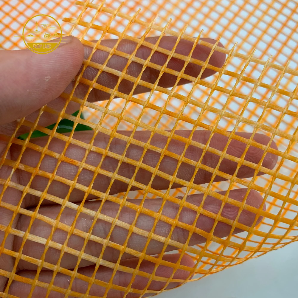 XIANJING Factory Heat Insulation 10*10 Mesh With Orange Color Fiberglass Mesh With Grid