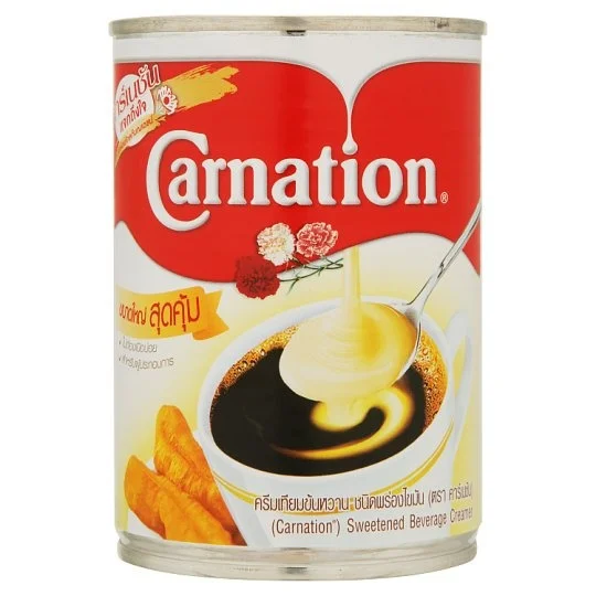 
Milk Carnation Sweetened Condensed Non-dairy Creamer 388 g x 6 Cans Origin Thailand 