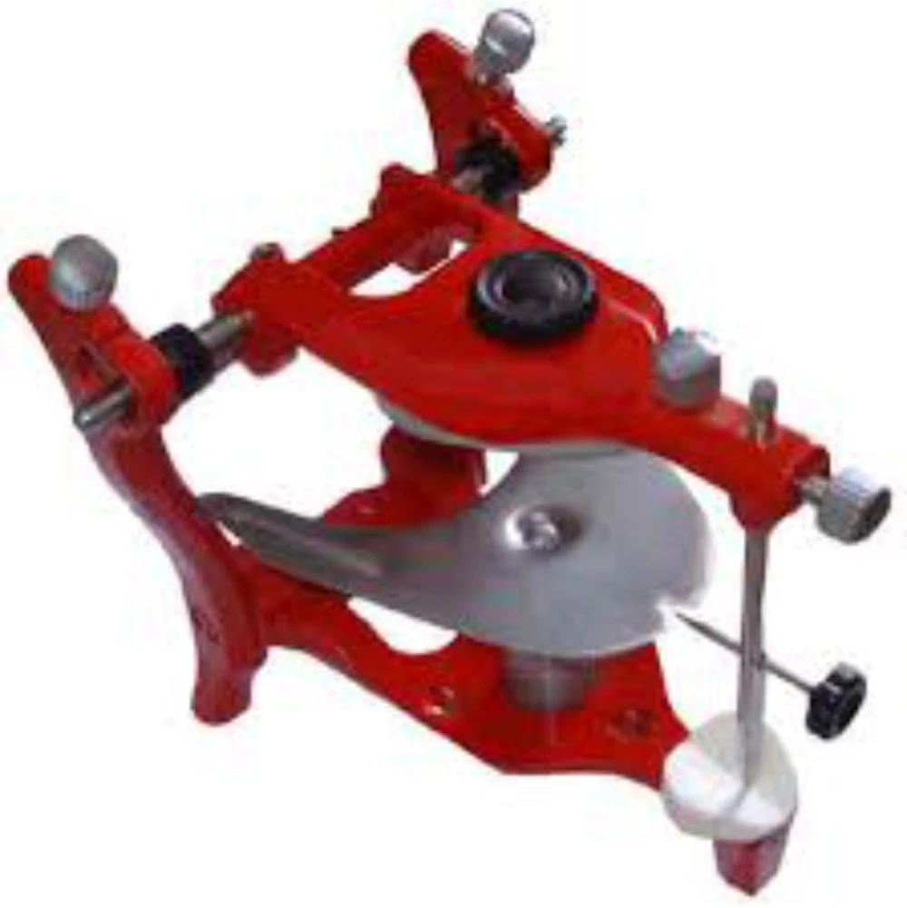 DENTAL LAB ARTICULATOR SEMI ADJUSTABLE ANATOMIC ALUMINUM RED COLOR DENTAL ARTICULATOR LIGHT WEIGHT     MGI-53