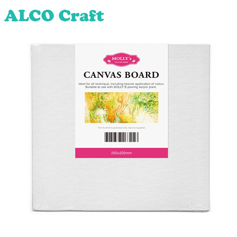 180x200mm custom cotton artist canvas painting panel