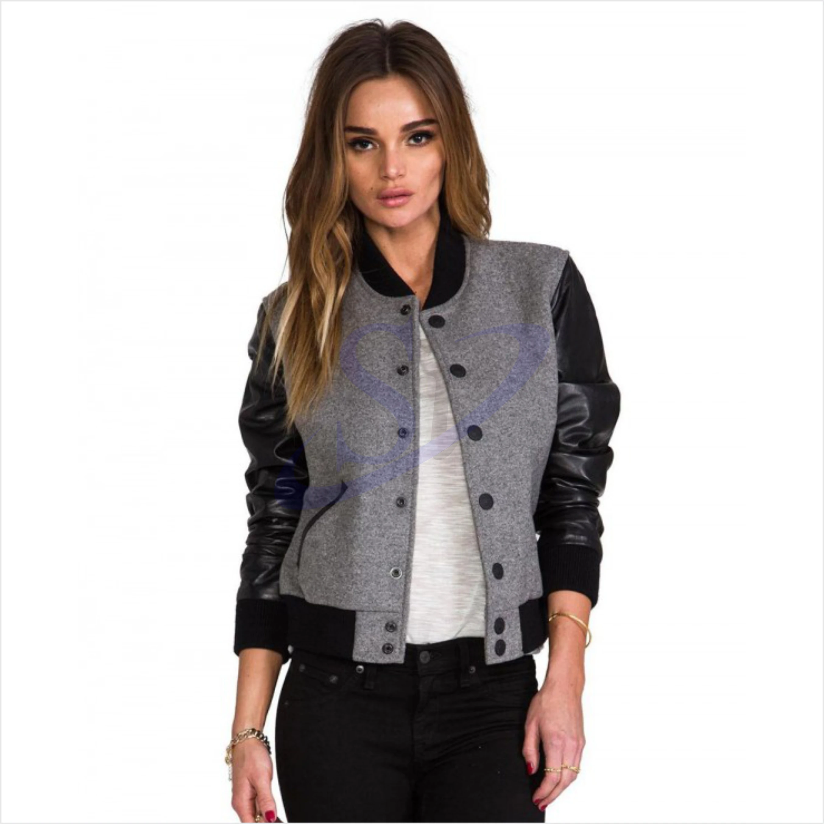 Golf Letterman Куртки Varsity шерстяные кожаные рукава Американский футбол бейсбольная куртка