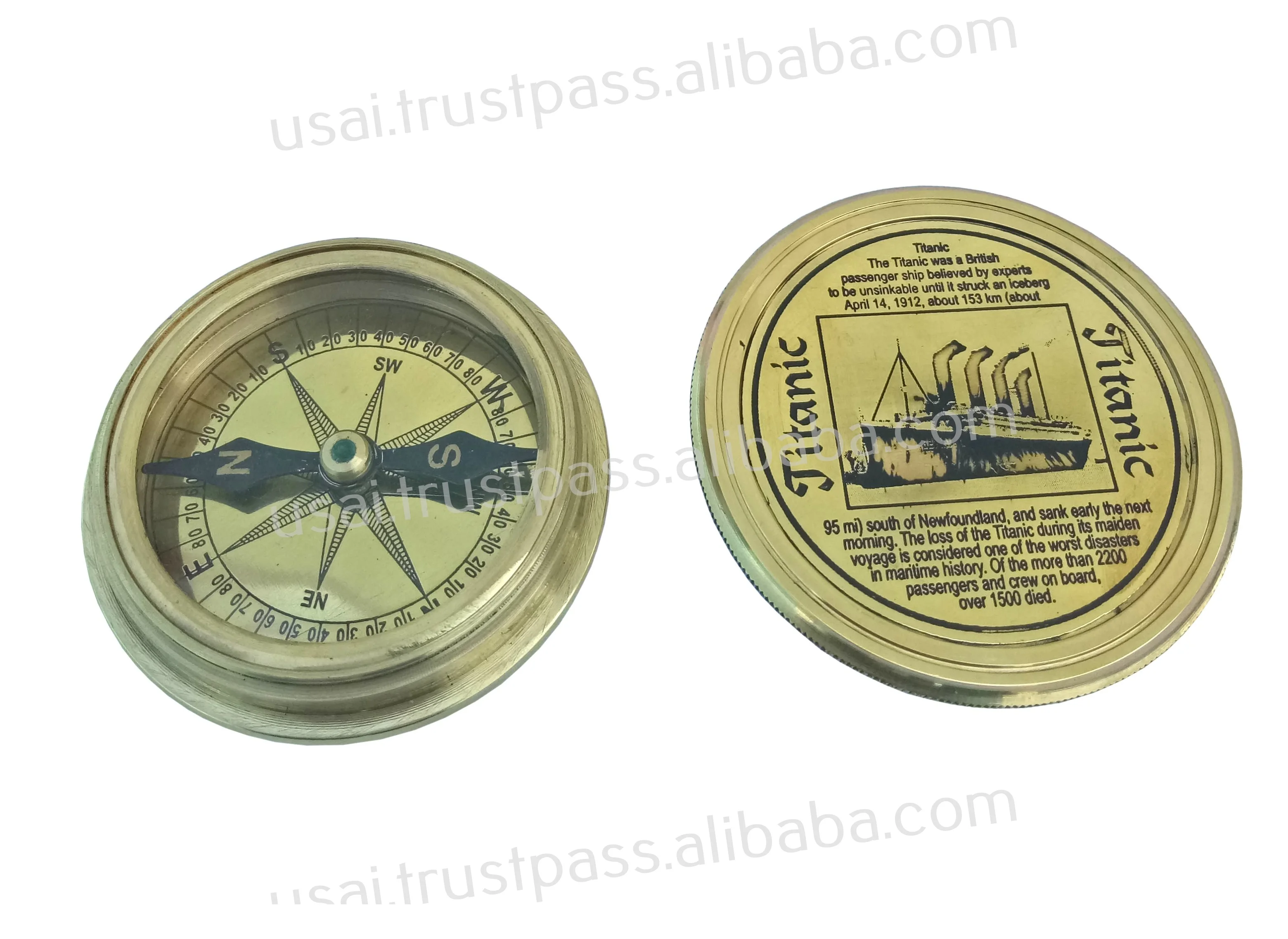 Латунный компас титановый латунный компас-2 5