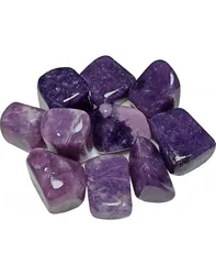 Оптовая продажа натуральный лепидолитный барабанный камень для лечения рейки крупный производитель драгоценных камней KingGems