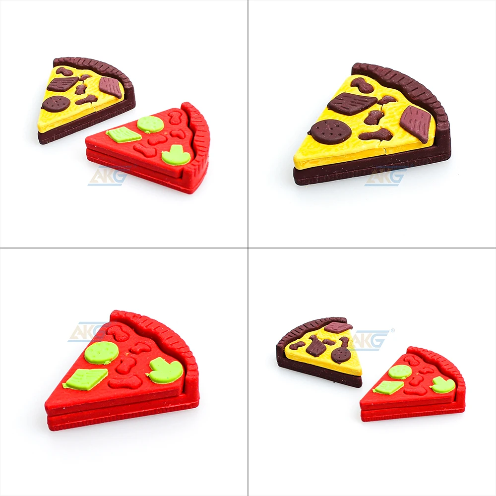 New Custom Pizza Pencil Eraser For Child School