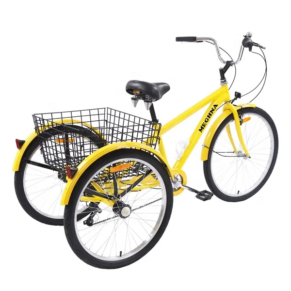 
2020 24 inch 7 speed adult mountain tricycle / trike / three wheel cargo cheap tricycle bike for sale 