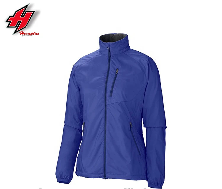 women jacket windproof Factory wholesale sportswear plus size windbreaker hoodie jacket waterproof custom sports running jacket