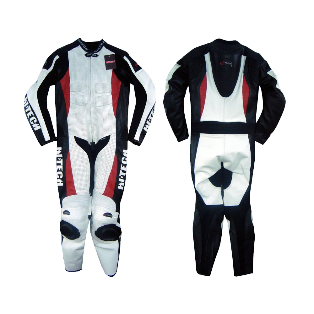 
Motorcycle Motorbike leather Riding suits Black white 
